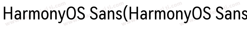 HarmonyOS Sans(HarmonyOS Sans)字体转换